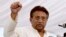 FILE - Pakistan's former President and military ruler Pervez Musharraf addresses his party supporters in Islamabad, Pakistan, April 15, 2013.