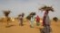 FILE - Women carry fire woods at the Boudouri site for displaced persons outside the town of Diffa in southeastern Niger, June 21, 2016. 