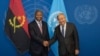 O Secretário-Geral António Guterres (à direita) reúne-se com João Manuel Gonçalves Lourenço, Presidente da República de Angola.