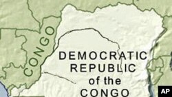 Ramani ya Jamhuri ya Kidemokrasia ya Congo, DRC.