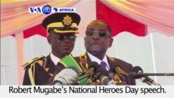 VOA60 Africa - Zimbabwean War Veterans Association boycott President Mugabe’s speech