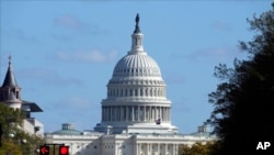 FILE - The U.S. Capitol is seen from Pennsylvania Avenue in Washington, Nov. 5, 2024. 