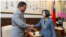 台灣總統蔡英文2019年11月20日在台北會晤圖瓦盧外長科非。 （台灣總統府網站）