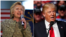 U.S. Presidential Candidates Hillary Clinton, and Donald Trump