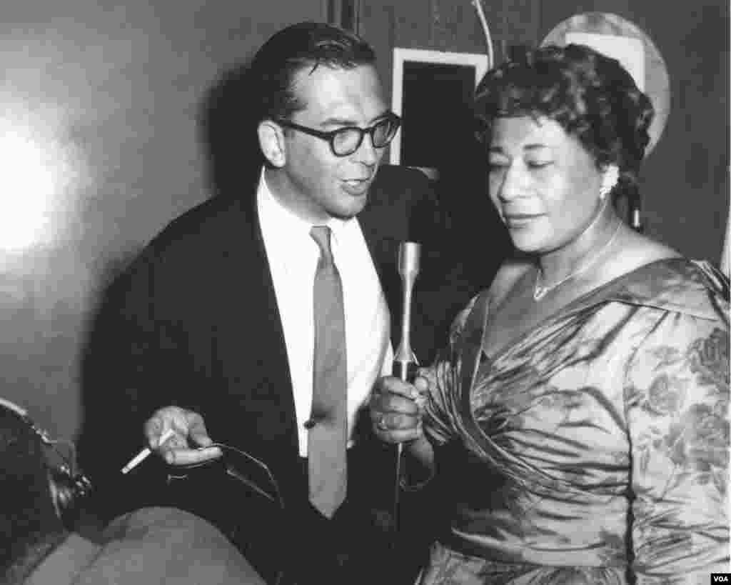 Willis Conover with Ella Fitzgerald