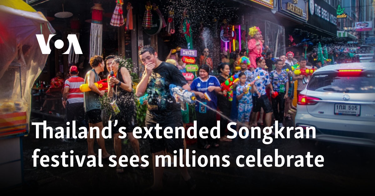 Thailand’s extended Songkran festival sees millions celebrate