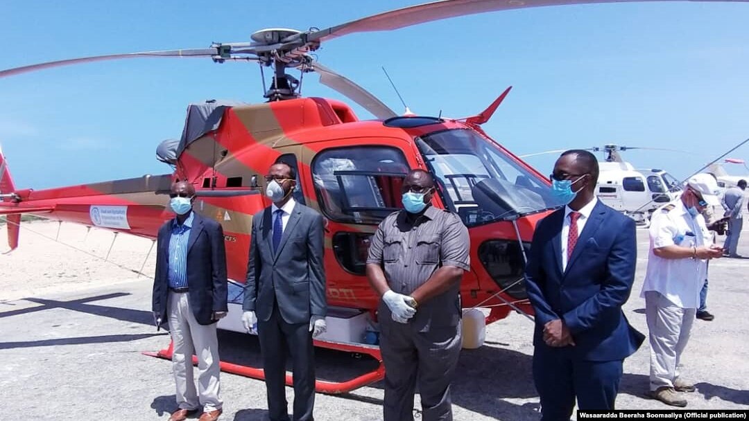 Helicopter lagu buufinayo Ayaxa 