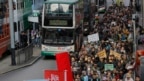 Cuộc biểu tình đầu Năm Mới thu hút đông đảo người dân Hong Kong