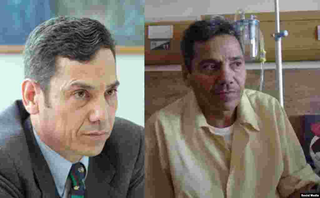 خانواده عبدالفتاح سلطانی وکیل دادگستری می گویند به وضعیت جسمی او رسیدگی نمی شود. با اینکه دو سه زندانی در هفته گذشته آزاد شدند اما به رغم وضعیت جسمی بد آقای سلطانی، مسئولان با مرخصی او موافقت نمی کنند. عکس او را قبل بعد از یکی از مرخصی ها از زندان می بینید. 