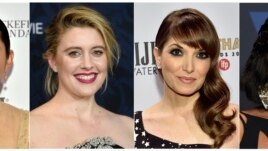 This combination photo shows, from left, Lulu Wang, director of 