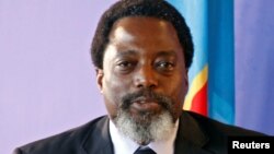 Le président de la République démocratique du Congo, Joseph Kabila, prend la parole lors d’une conférence de presse à Kinshasa, en République démocratique du Congo, le 26 janvier 2018.