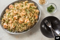 An example of shrimp pad thai. (Daniel J. van Ackere/America's Test Kitchen via AP)