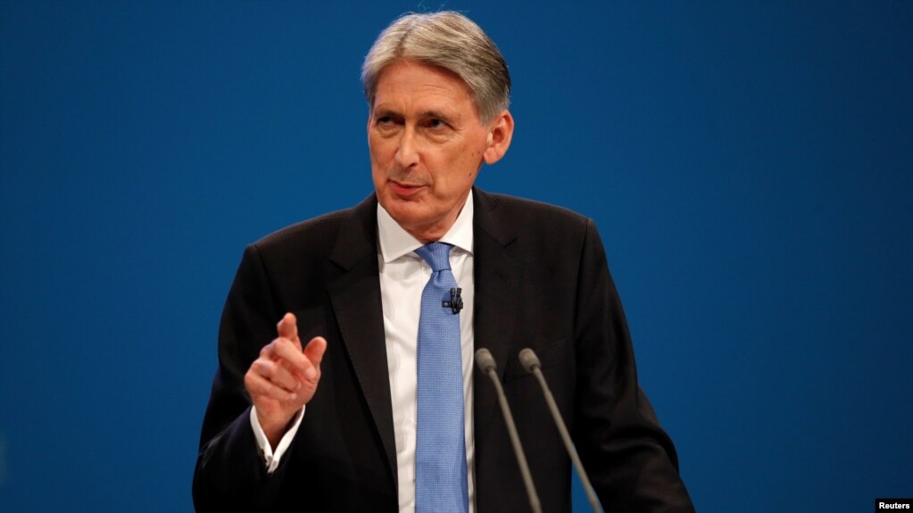 Bộ trưởng Tài chính Anh Philip Hammond.