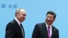 Le président chinois Xi Jinping (à droite) et le président russe Vladimir Poutine à Beijing le 27 avril 2019.