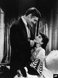 Clark Gable as Rhett Butler and Vivien Leigh as Scarlett O'Hara stars in the 1939 classic, "Gone With the Wind."