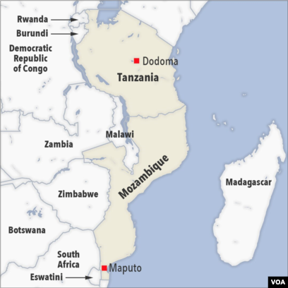 Tanzania And Mozambique Map Tanzania Teams Up With Mozambique To Contain Terrorists