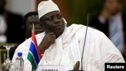 FILE - Yahya Jammeh, then Gambia's president, attends the plenary session of the Africa-South America Summit on Margarita Island, Sept. 27, 2009.