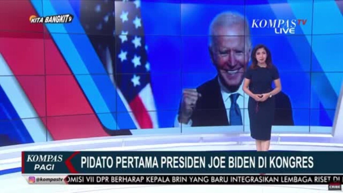 Laporan Langsung VOA Untuk Kompas TV: Pidato Pertama Presiden Joe Biden ...