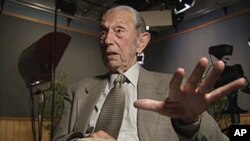 Harold Camping, 89, the California evangelical broadcaster, who predicts that Judgment Day will come on May 21, 2011, is seen in this still image from video during an interview at Family Stations Inc. offices in Oakland, California, May 16, 2011