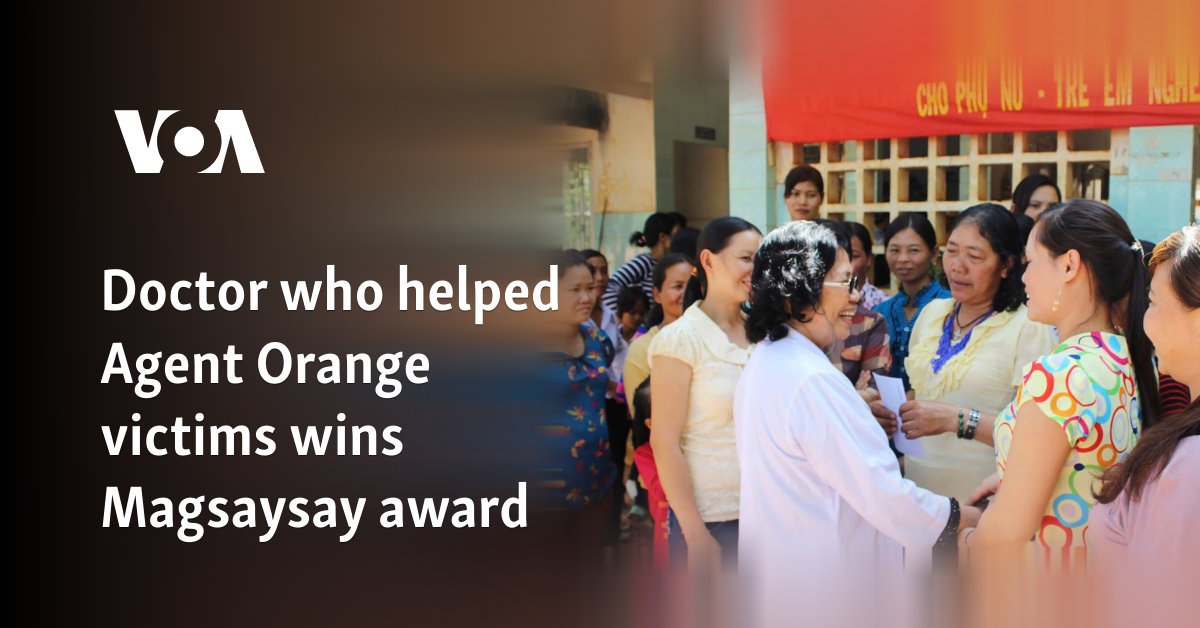 Doctor who helped Agent Orange victims wins Magsaysay Award