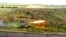 A rocket fired by Syrian rebels at Mannagh air base in Aleppo province, Syria, May 13, 2013 (Ugarit News)