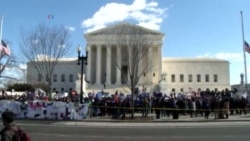 Demonstrations During Court Arguments on Texas Abortion Case