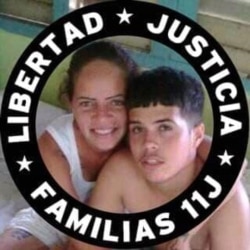 Bárbara Farrat Guillén, madre del joven Jonathan Torres detenido en Cuba. (Cortesía).