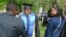 Hatinawedu Mupiwa with friends and relatives soon after graduating at Berea College, USA.