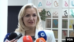 Nosilac liste Za budućnost Podgorice – “Grad svih nas” Jelena Borovinić Bojović (Foto: VOA)