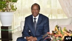 Ex-Presidente do Burkina Faso, Blaise Compaoré, exilado na Costa do Marfim. Foto de 2016.