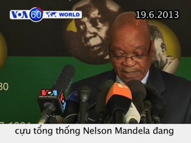 Cựu TT Nelson Mandela trong tình trạng nguy kịch (VOA60)