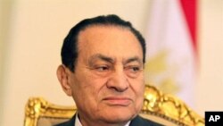 Former Egyptian President Hosni Mubarak (file photo)