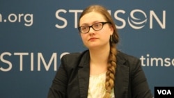 Courtney Weatherby is a Southeast Asia research analyst at the Stimson Center. (Hong Chenda/VOA Khmer)