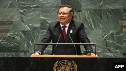 Gustavo Petro, presidente de Colombia, habla durante el 79º período de sesiones de la Asamblea General de las Naciones Unidas en la sede de las Naciones Unidas en la ciudad de Nueva York, el 24 de septiembre de 2024.