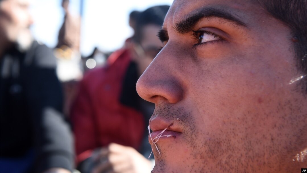 Migrant na granici Grčke i Makedonije