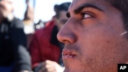 Migrant na granici Grčke i Makedonije