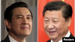 Presiden Taiwan Ma Ying-jeou (kiri) akan melakukan pembicaraan langsung dengan Presiden China Xi Jiangping (foto: dok).