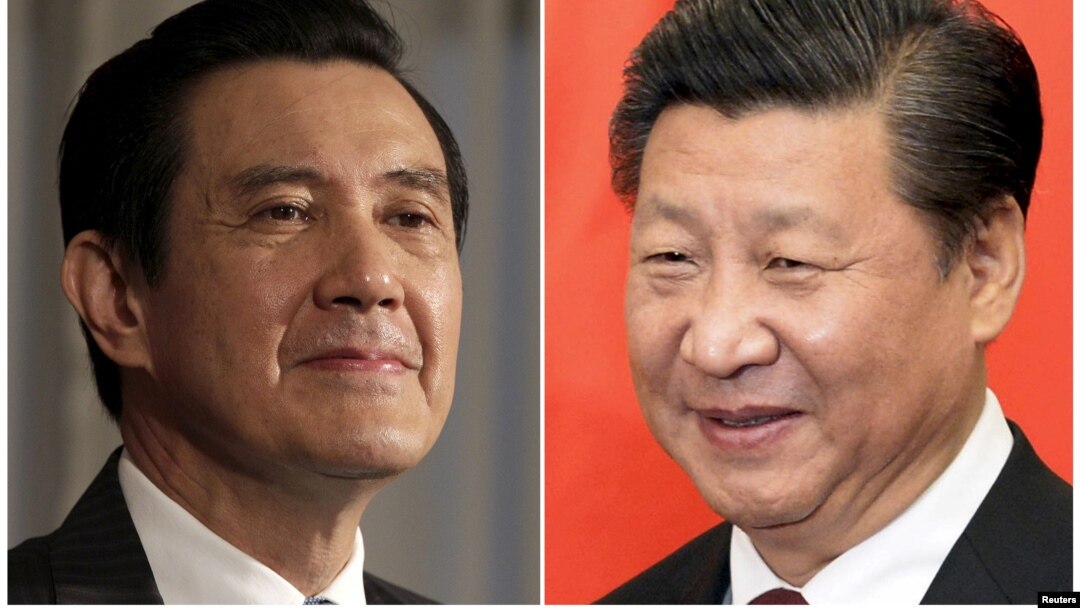 Shugaban Taiwan Ma Ying-jeou (a hagu) da na China Xi Jinping (a dama)
