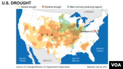 ABD Kuraklık haritası - 26 Temmuz 2012