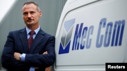 Richard Bunce, managing director of Mec Com Ltd, poses for a photograph at their factory near Stafford, central England, Dec. 15, 2016.