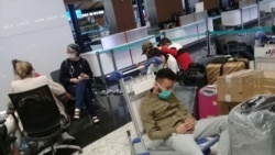 Istanbul xalqaro aeroportida qolib ketgan o'zbekistonliklar. 19-mart, 2020.