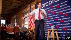 Republican presidential candidate, Sen. Marco Rubio, R-Fla. speaks during a town hall meeting in Laconia, N.H., Wednesday Feb. 3, 2016. (AP Photo/Jacquelyn Martin)