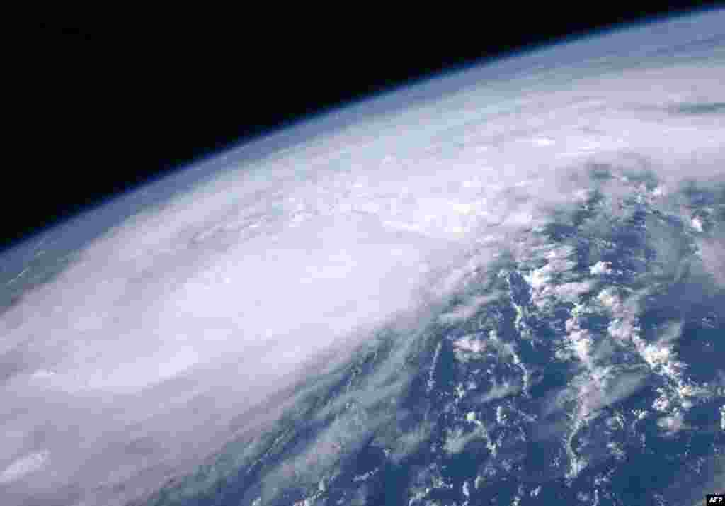 August 25: NASA image of Hurricane Irene moving over the Caribbean taken by astronaut Ron Garan from the International Space Station. REUTERS/NASA/Ron Garan