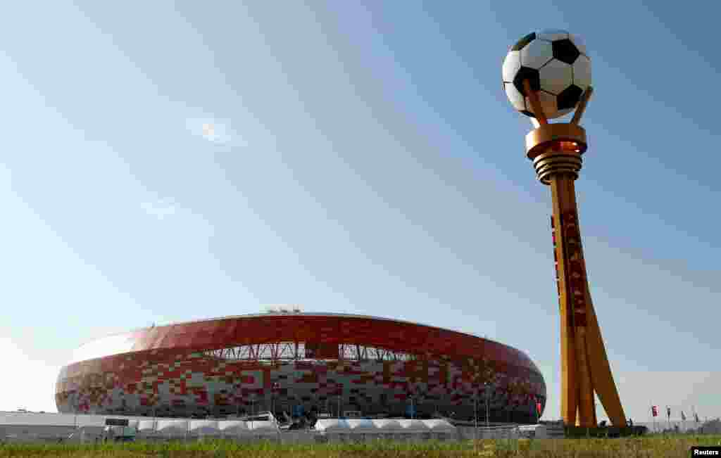 ورزشگاه شهر سارانسک، محل برگزاری دیدار تیم های ایران و پرتغال در جام جهانی ۲۰۱۸ روسیه &nbsp;