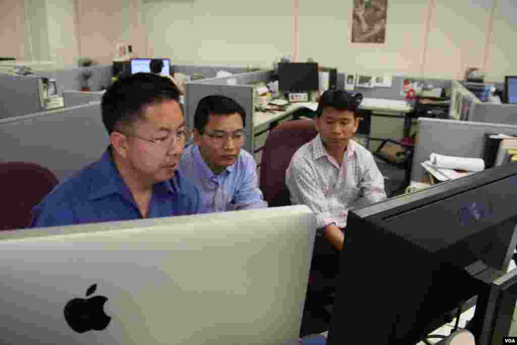 Video Editors at work 