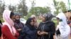 Asylum-seekers who arrived from Libya, are seen at the United Nations emergency transit center in Gashora, Rwanda, Oct. 23, 2019.