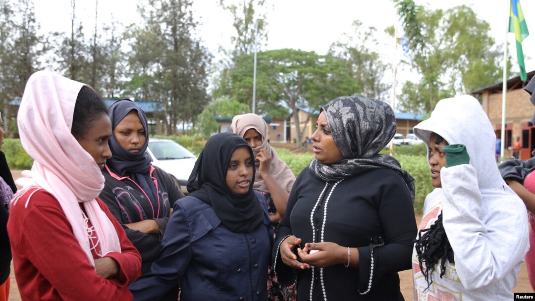 Zimwe mu mpunzi zicumbikiwe mu nkambi ya Gashora mu Rwanda