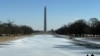 The Washington Monument is seen in Washington, DC, on January 22, 2025 as the region is experiencing the coldest weather of the winter and coldest in years.