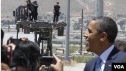 El viaje representó la primera visita del presidente Obama a la frontera con México.