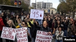 Protesta e 3 nëntorit në Novi Sad kundër kurrupsionit të qeverisë, që sipas tyre, shkaktoi shembje e një çatie betoni, duke vrarë 14 njerëz. 